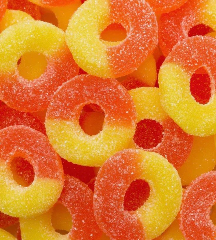CBD Gummy Peach Rings Grab Bag (200mg)