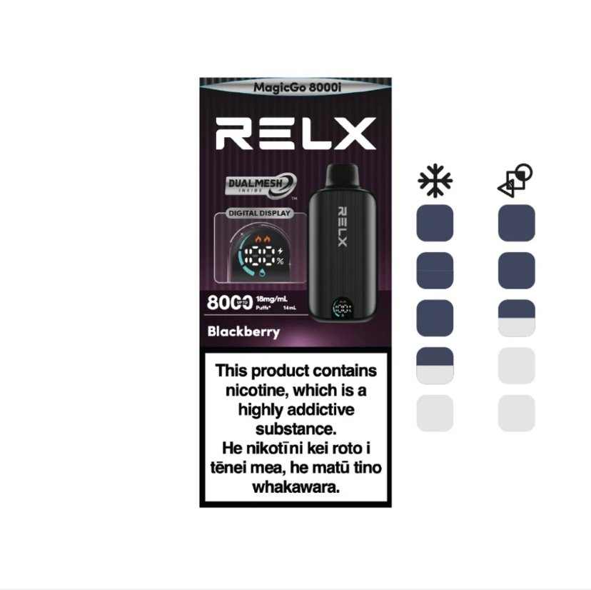 RELX MagicGo Blackberry 8000i Puff 18mg/mL