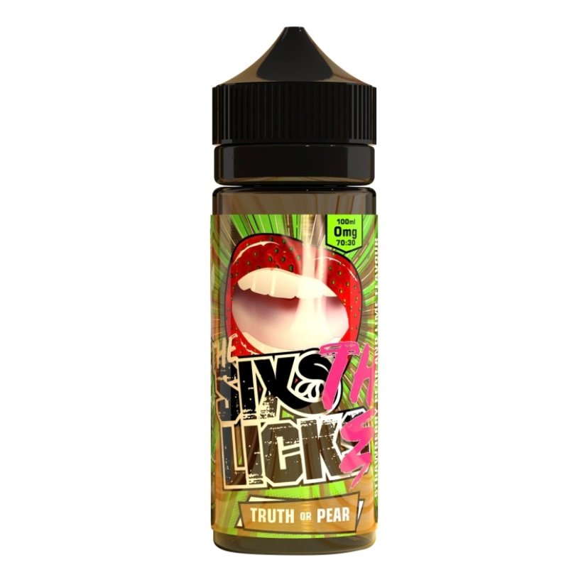 Six Licks Truth Or Pear 100ml(STRAWBERRY, LIME & PEAR)