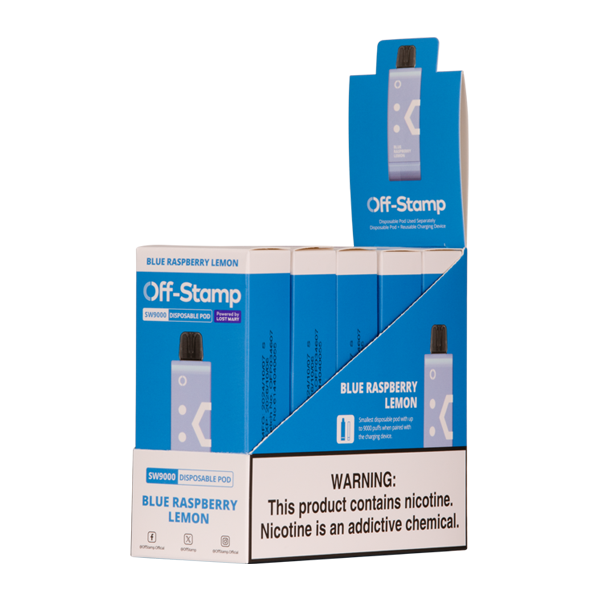 Blue Raspberry Lemon OFF STAMP SW9000 Disposable