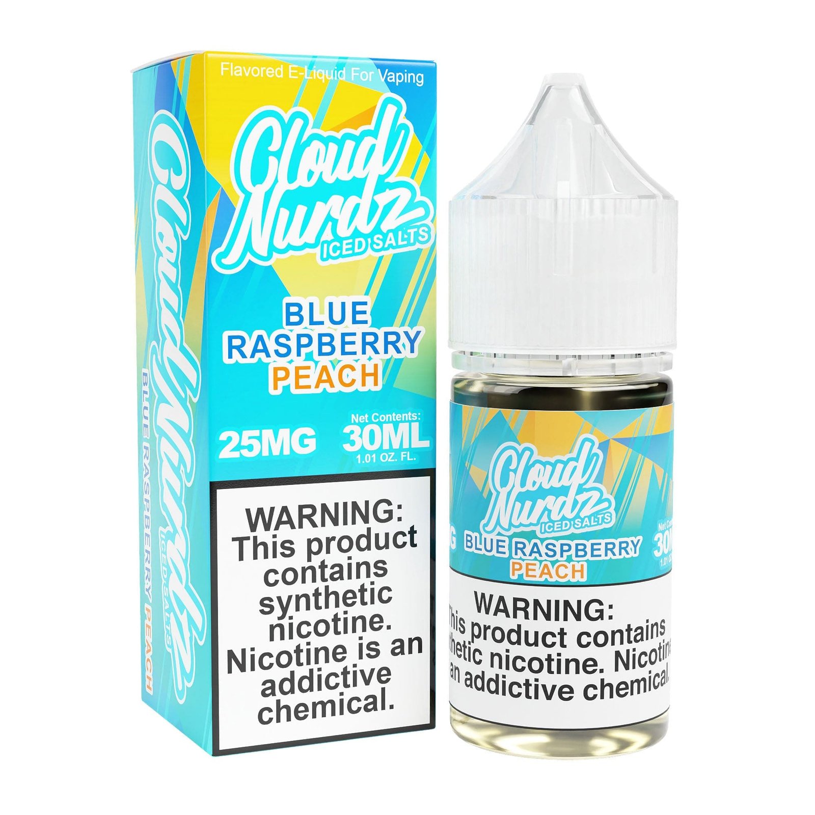 Peach Blue Razz Iced 30ml TF Nic Salt Vape Juice – Cloud Nurdz
