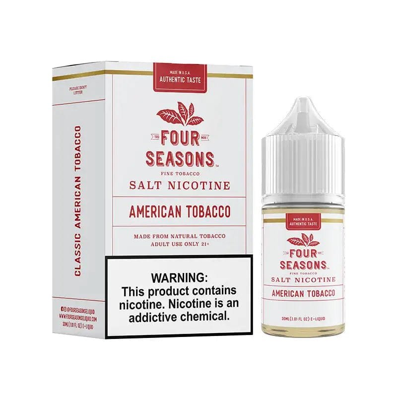 Four Seasons E-Liquids American Tobacco 30ml Nic Salt Vape Juice