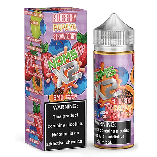 Blueberry Papaya Strawberry 120ml Vape Juice – Noms X2