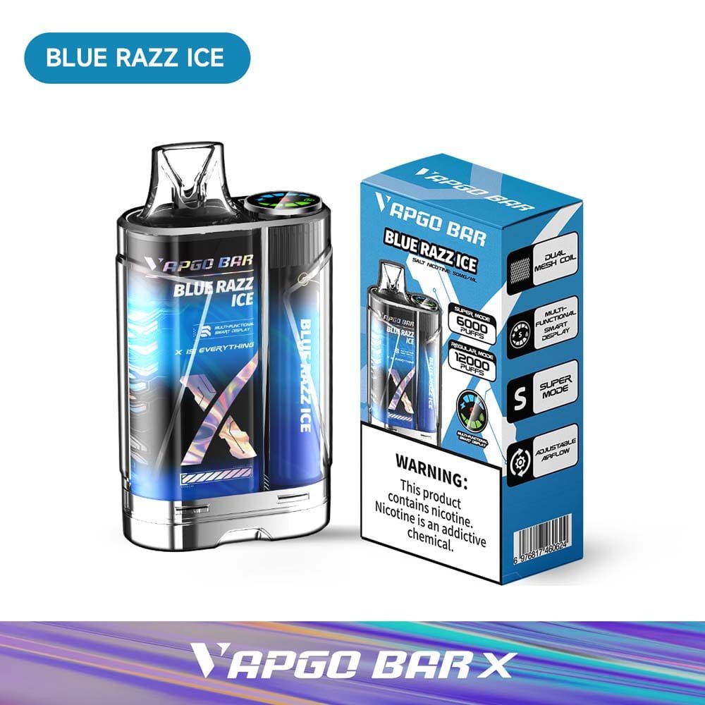 VAPGO BAR X 12K Disposable Vape (5%, 12000 Puffs)