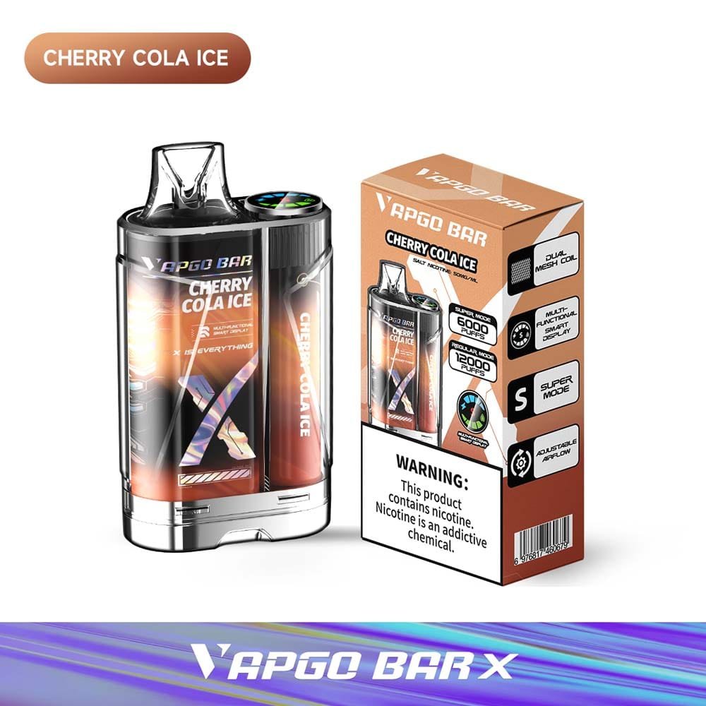 VAPGO BAR X 12K Disposable Vape (5%, 12000 Puffs)