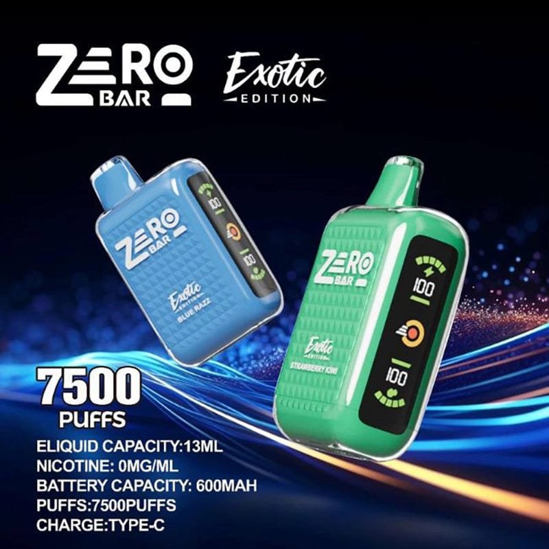 ZERO Bar Exotic Edition Disposbale Vape (0%, 7500 Puffs)