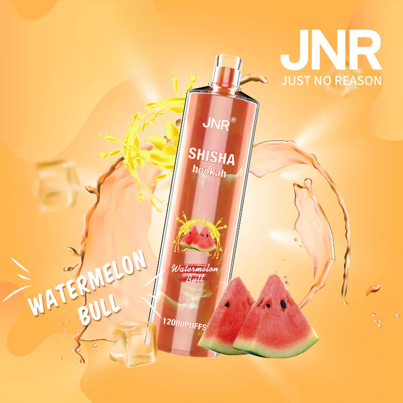 JNR Shisha Hookah – Watermelon Bull 12,000 Puffs - AusVape Direct