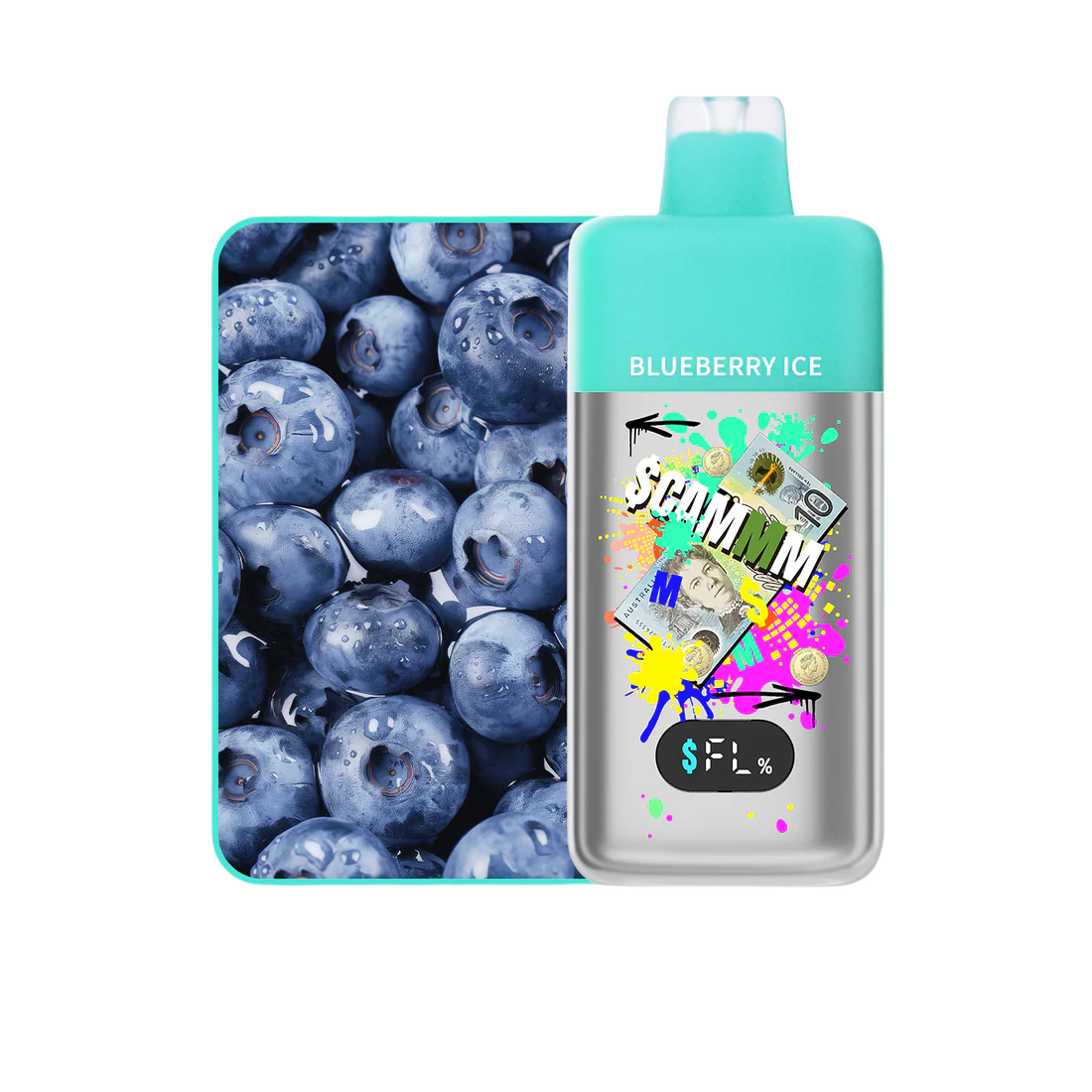 Scammm - Blueberry Ice 15,000 Puffs