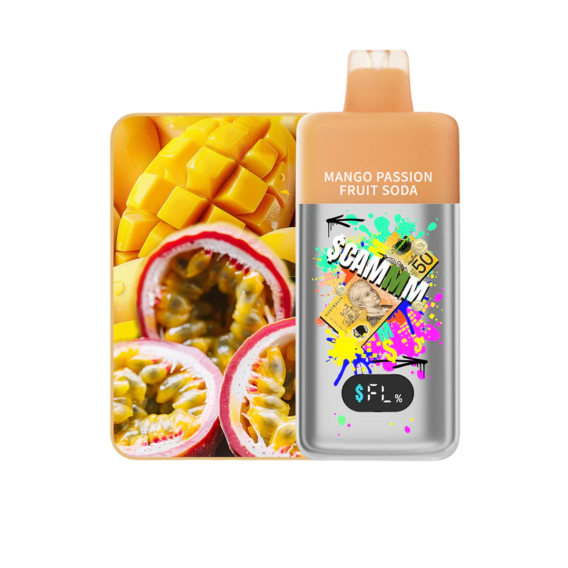 Scammm - Mango Passion Fruit Soda 15,000 Puffs