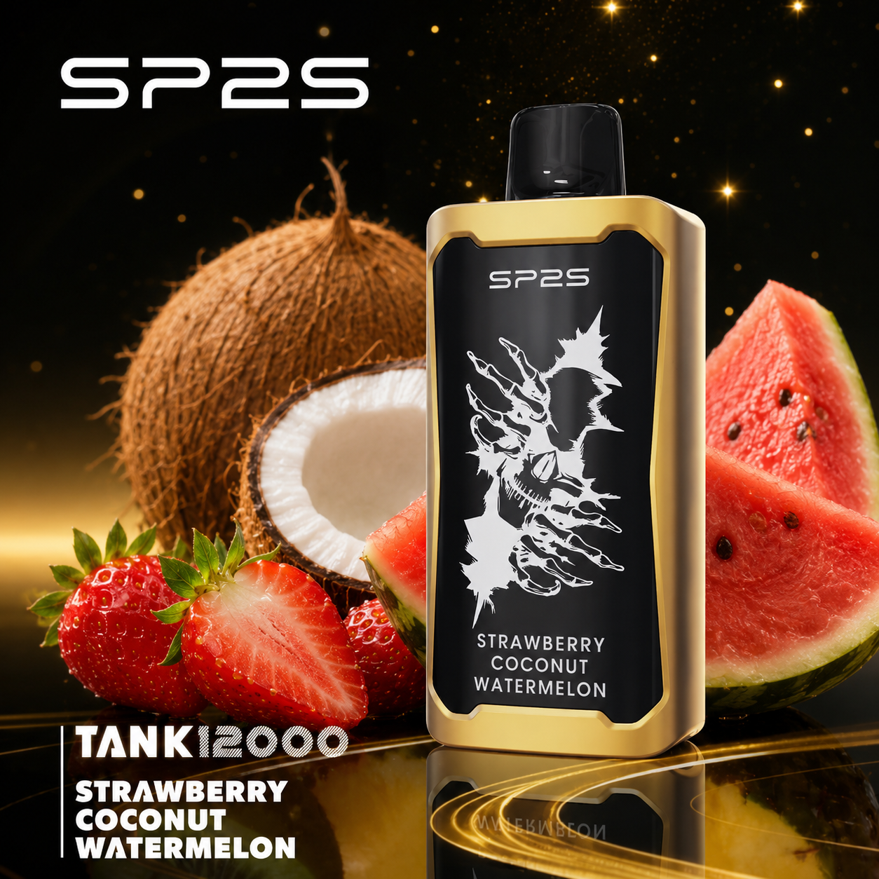 SP2S TANK – Strawberry Coconut Watermelon 12,000 PUFFS - AusVape Direct