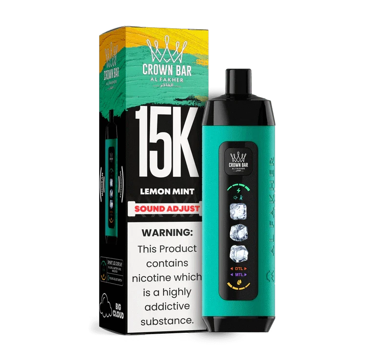 Lemon Mint Al Fakher Crown Bar Ice Adjust 15k