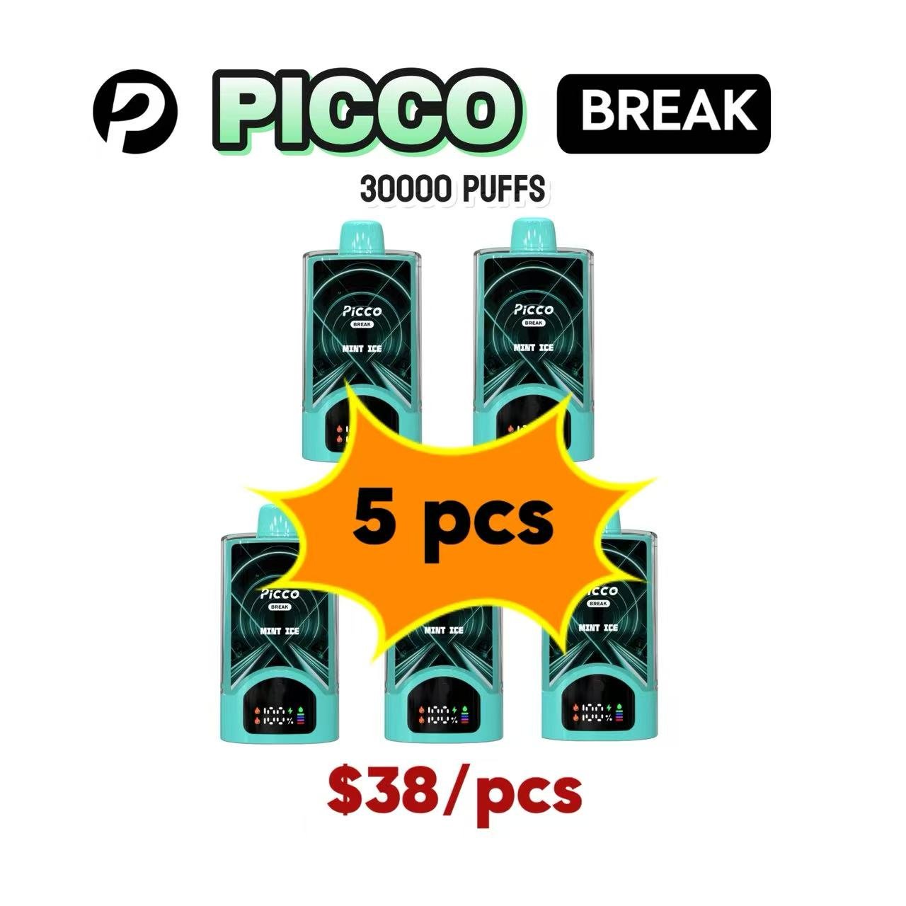 PICCO BREAK 30000PUFFS — 5pcs