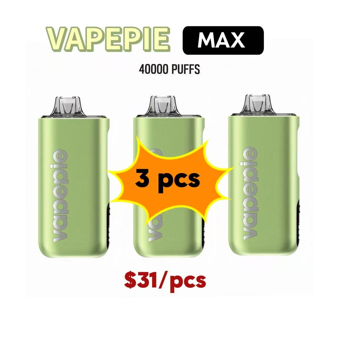 VAPEPIE MAX 40000PUFFS — 3PCS